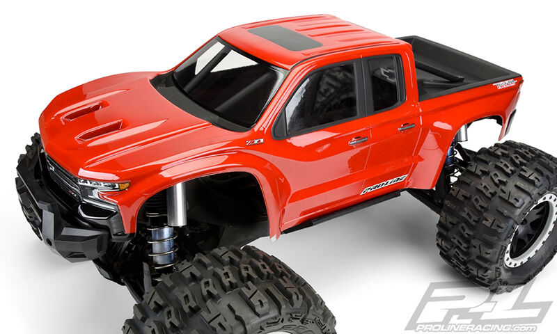 Pro-Line 3507-17 2019 Chevy Silverado Z71 Trail Boss Pre-Cut Monster Truck Body