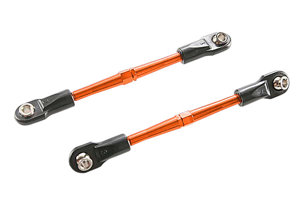 Traxxas 3139T Turnbuckles, aluminum (orange-anodized), toe links