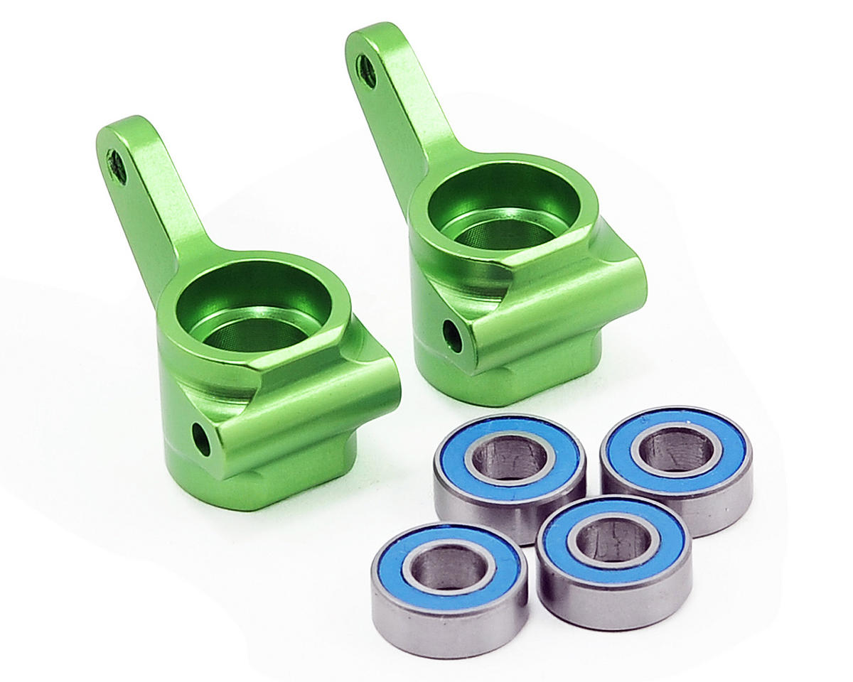 Traxxas 3636G Aluminum Steering Blocks w/Ball Bearings (Green) (2)