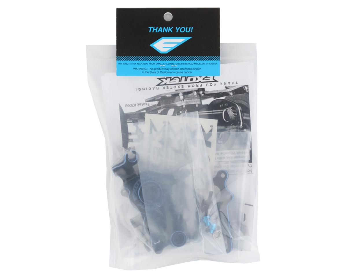 Exotek 2094 B6 Alloy Drag Gear Box Set w/Motor & Sway Bar Mounts