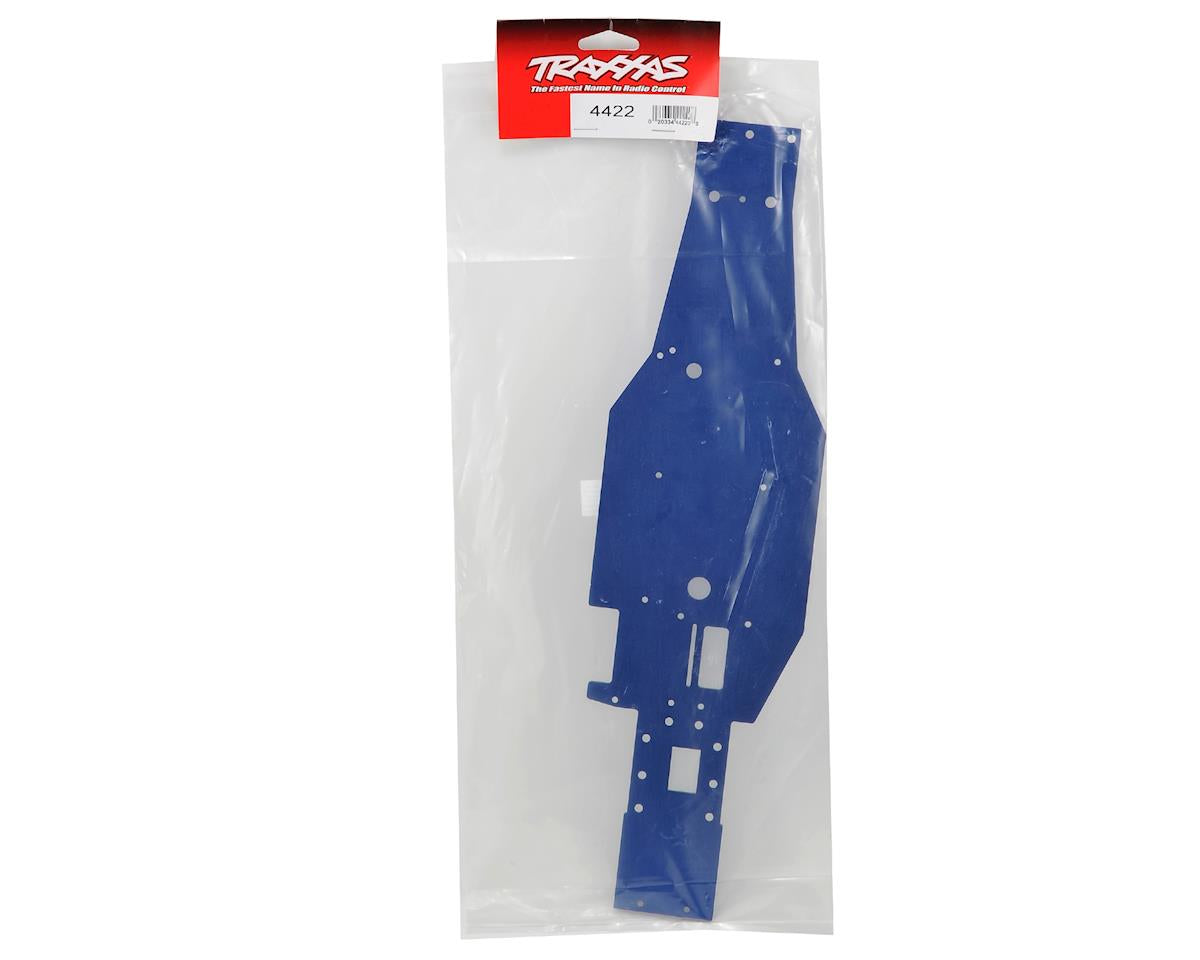 Chasis inferior de aluminio Traxxas (azul)