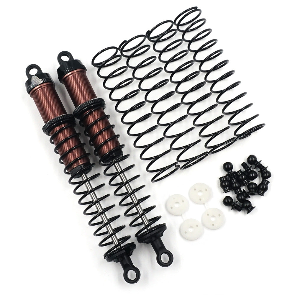 YEAH RACING BBG-0120BK AMORTIGUADOR DE ALUMINIO BIG BORE GO 120mm 2PCS PARA 1/10 RC OFF ROAD CAR NEGRO