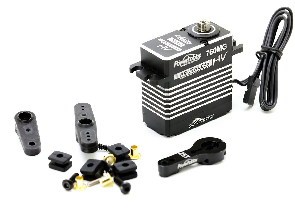Powerhobby ph760MG HV servo à engrenages en acier sans balais étanche/boîtier en aluminium