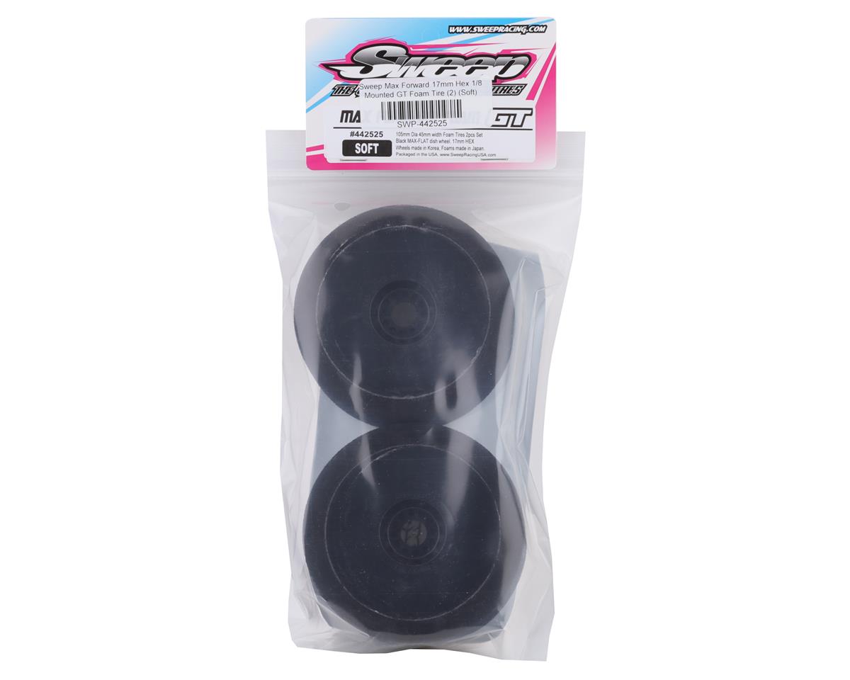 Sweeps Racing MAX FORWARD NEUMÁTICOS DE ESPUMA SUAVE para GT8 17 mm HEX Juego de 2 piezas