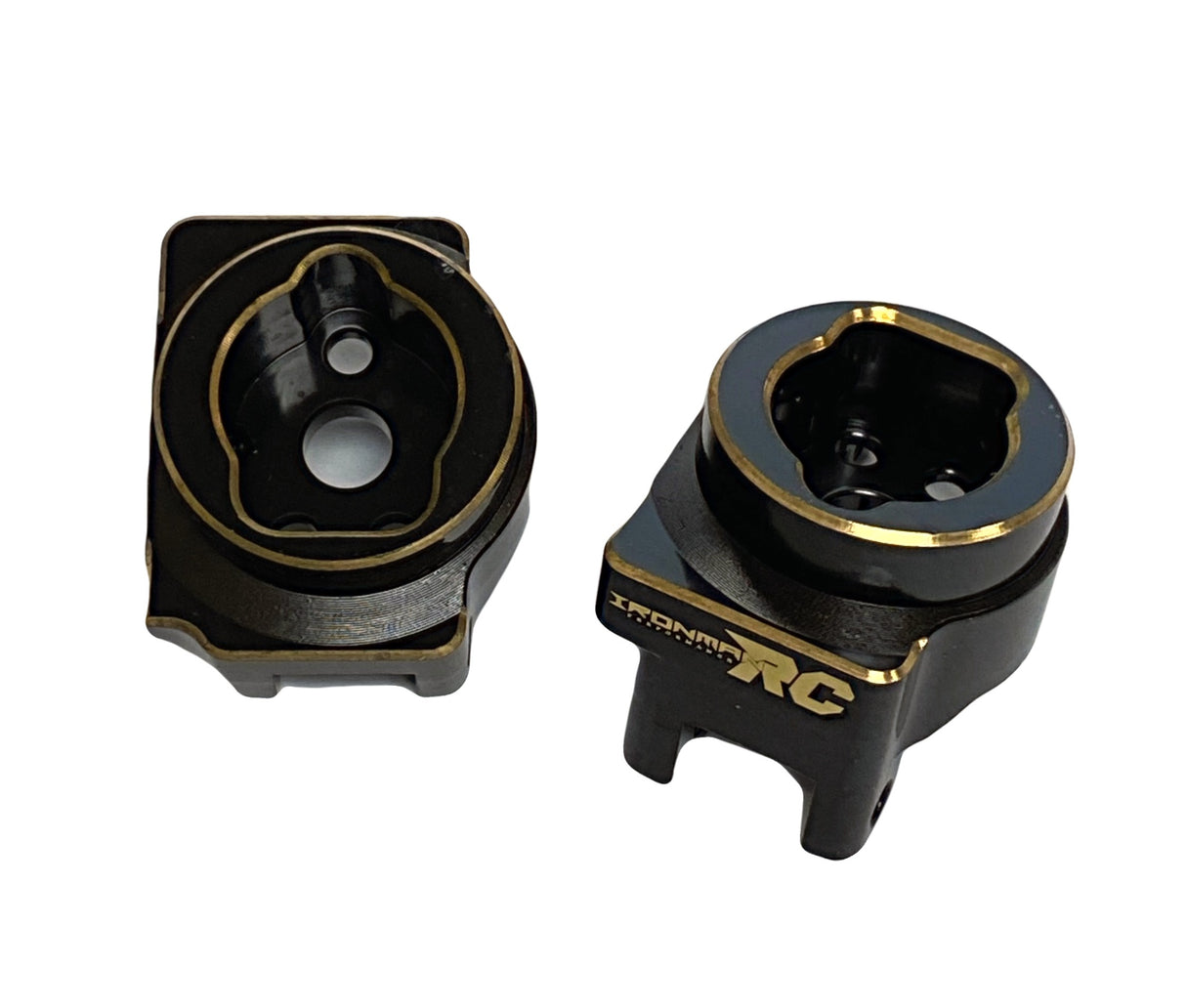 IRonManRc TRX-4 BRASS REAR AXLE C-HUBS BLACK