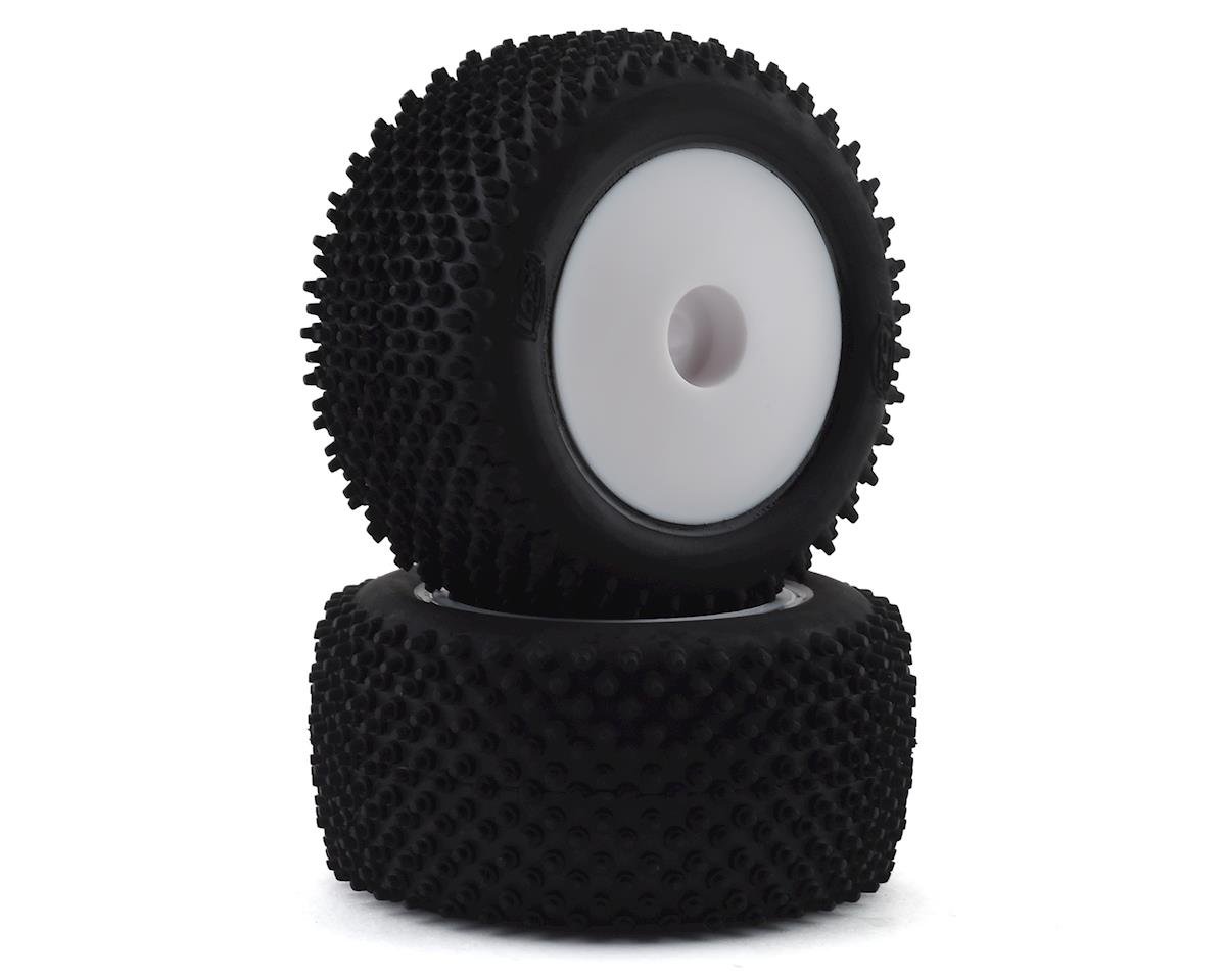 Losi LOS41013 Mini-T 2.0 Neumáticos traseros premontados con pasador de paso (blanco) (2)