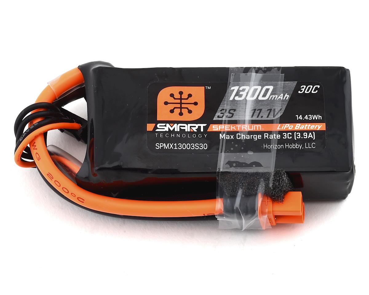 Batterie Spektrum SPMX13003S30M RC 3S Smart LiPo avec connecteur IC3 (11,1 V/1300