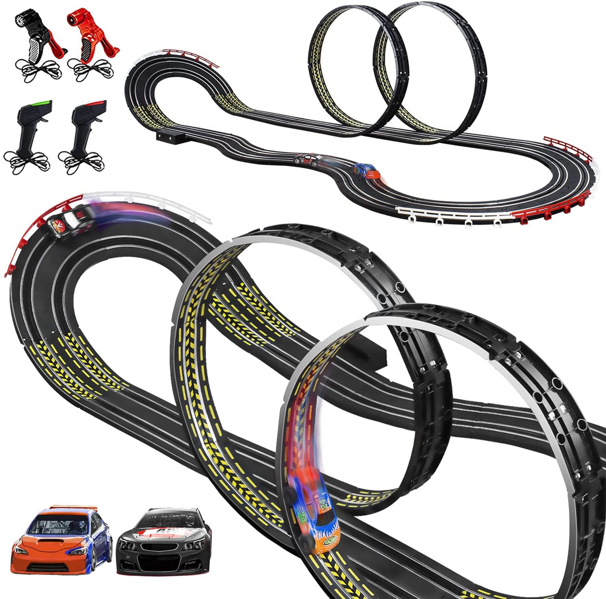 Slot Track Racing High-Speed Electric Powered Super Loop Speedway Track Set