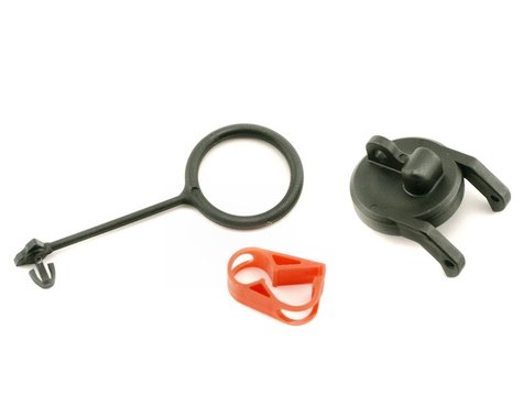 Traxxas 5367 Revo Pull ring, fuel tank cap (1)/ engine shut-off clamp (1)