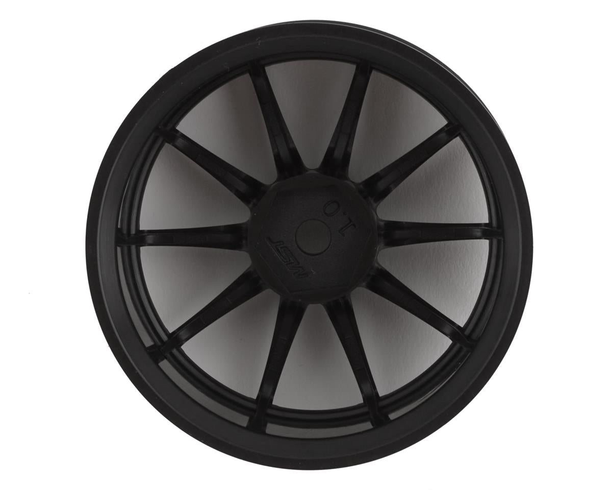 Juego de ruedas MST 832058BK 5H (negro) (4) (+1 desplazamiento) con hexágono de 12 mm