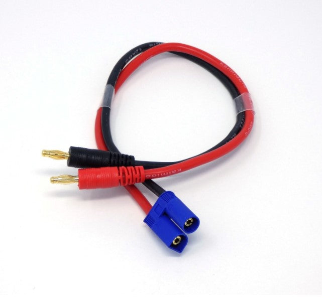 MT Racing MTR1007 EC5 a conector banana Cable de carga de 12"
