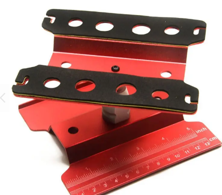 Support de travail IRonManRc 1/8 1/10, plate-forme réglable à assemblage complet rouge