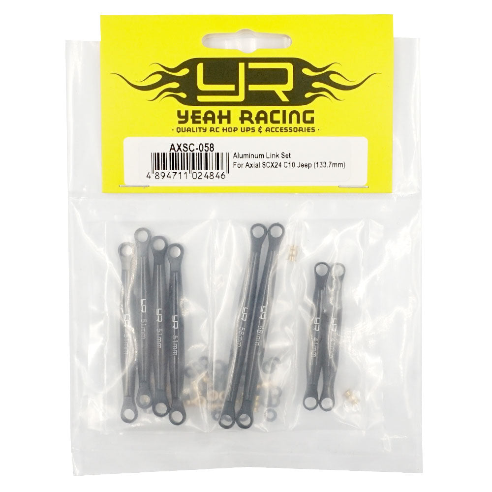 Yeah Racing AXSC-058 ALUMINUM LINK SET FOR AXIAL SCX24 C10 JEEP