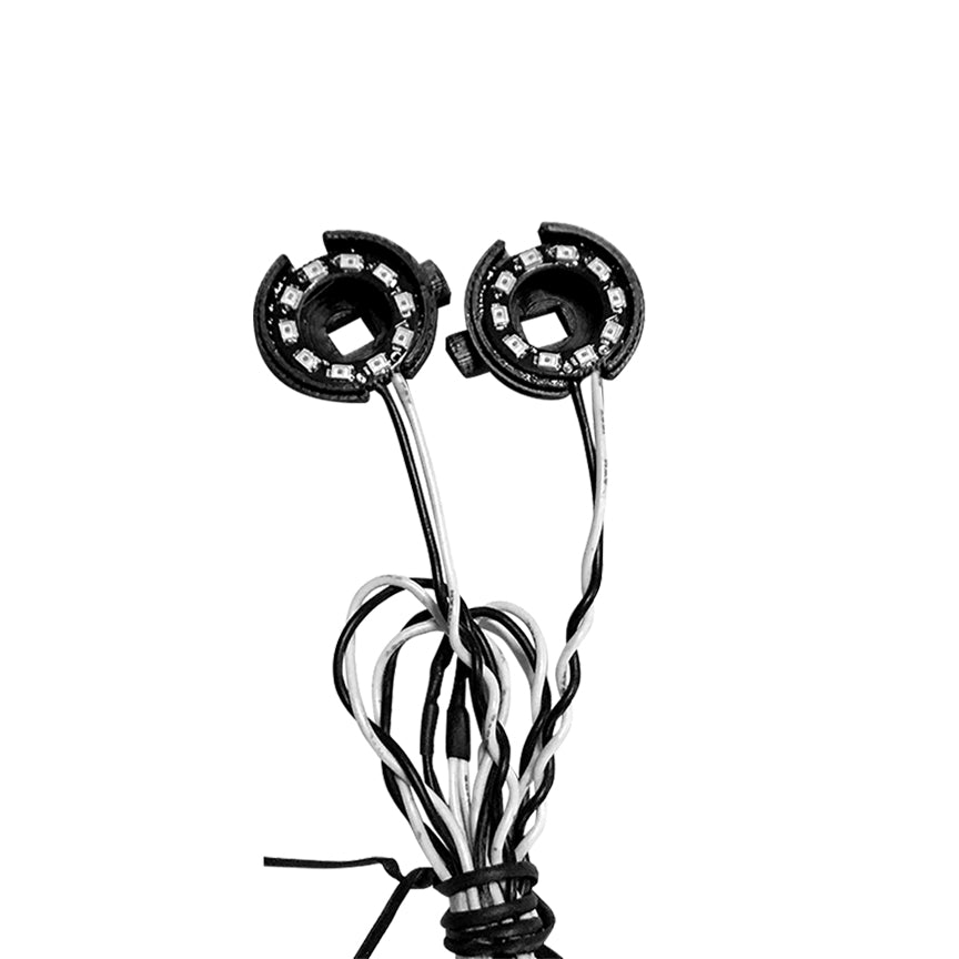 Attack MYK-AA17B 17mm Blue Halo LED Headlights