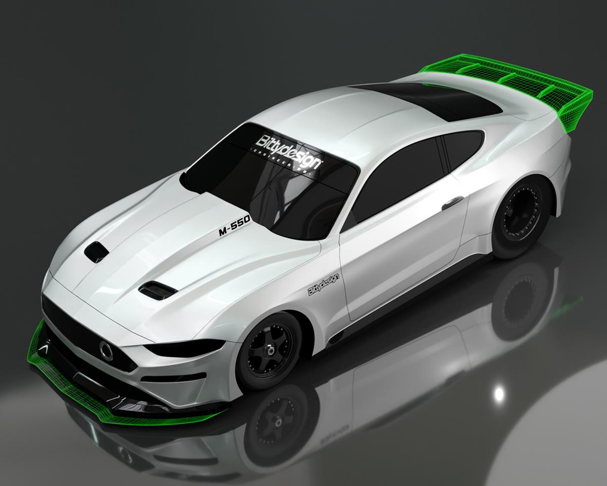 Bittydesign M-550 1/10 Pro No Prep Street Eliminator Drag Racing Body (Clear)