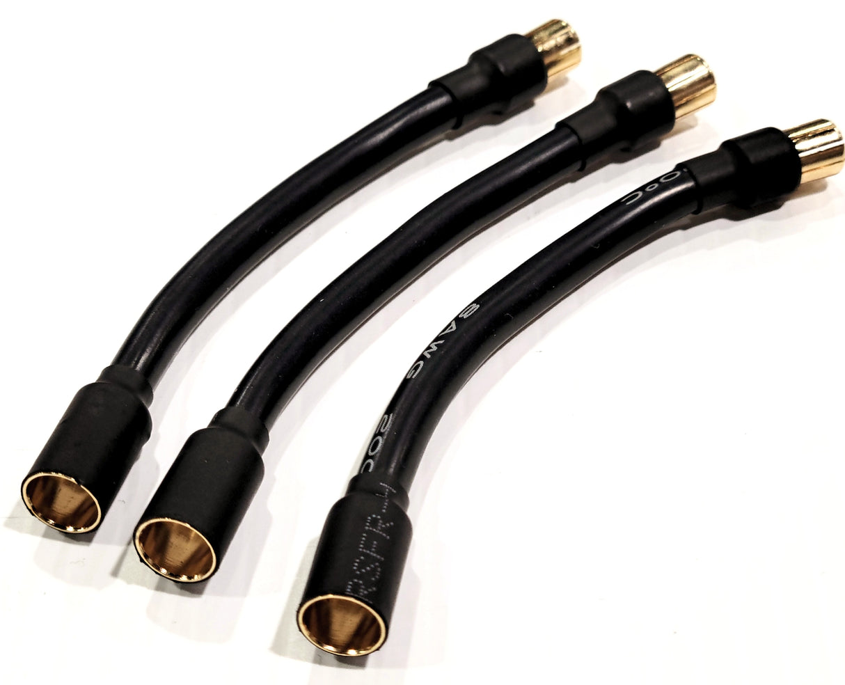 Extensions IRonManRc 8 mm femelle vers 6,5 mm mâle 6 pouces (paquet de 3)