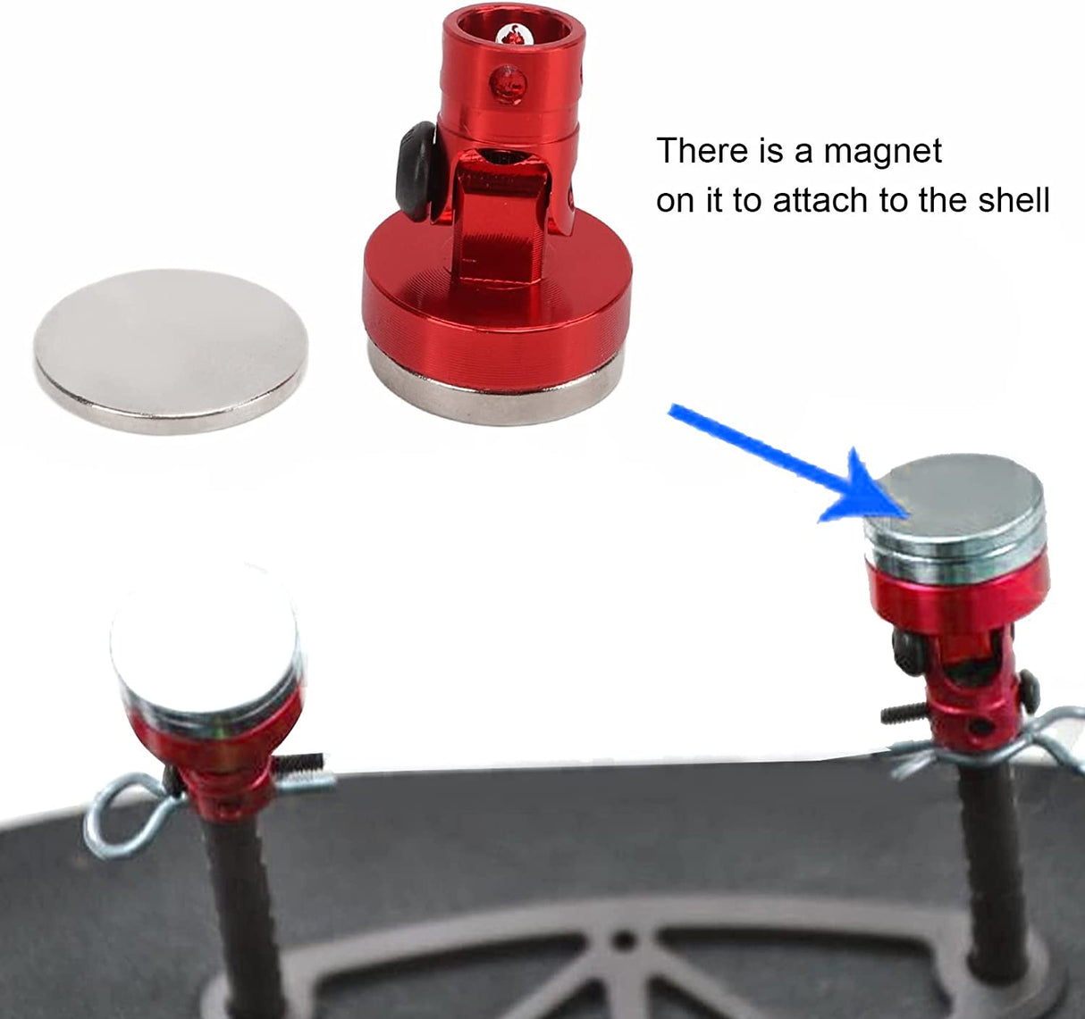 IRonManRc Magnetic Red Body Post 4Pcs 1/10 SCALE CARS