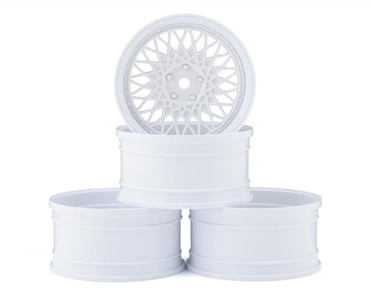 MST 501 Wheel Set (White) (4) (Offset Changeable) w/12mm Hex