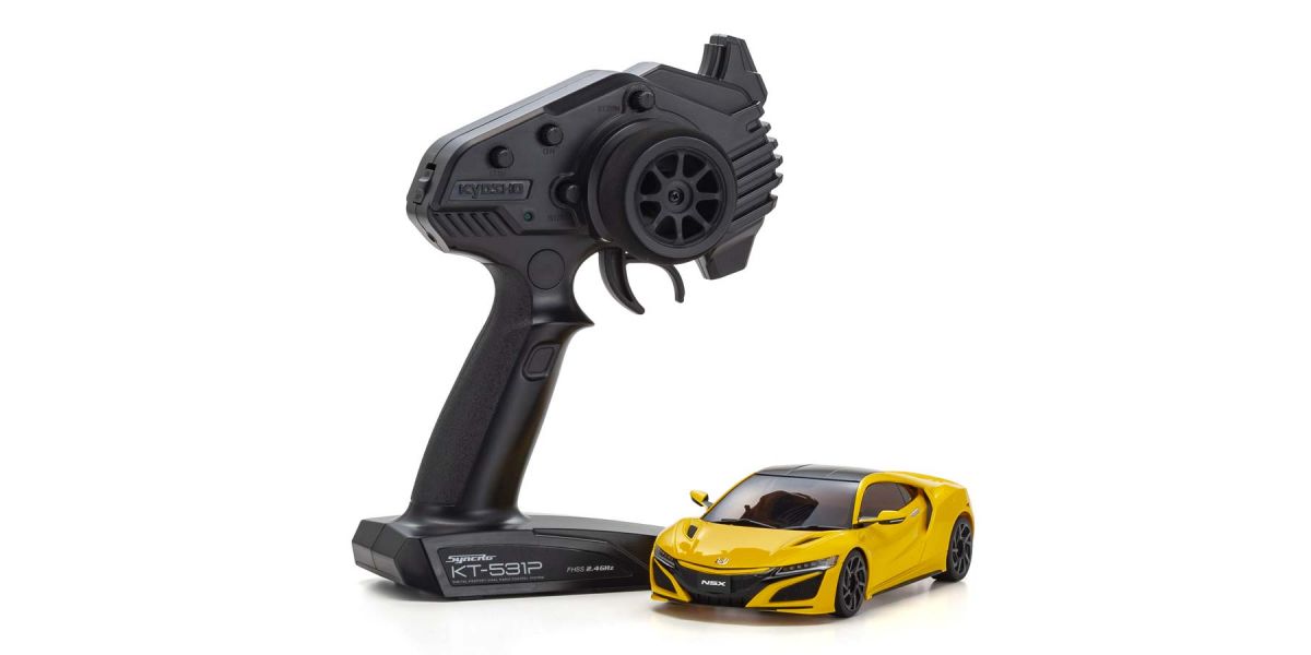 KYOSHO KYO32322Y Mini Z Honda NSX 130R Readyset MR-03 RWD, Amarillo Perla II
