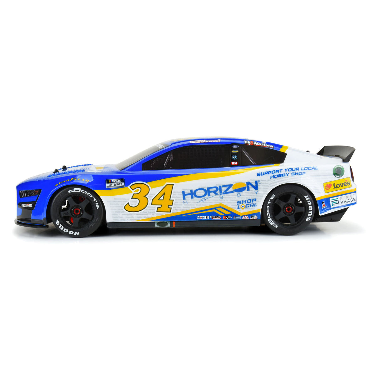 ARRMA Édition Limitée No.34 Ford Mustang NASCAR Cup Series Carrosserie : INFRACTION 6S