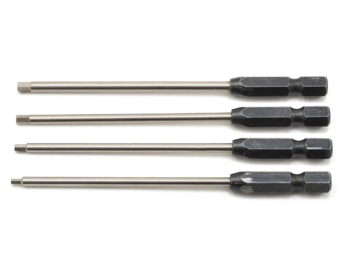Jeu de pointes de perceuse électrique ProTek RC « TruTorque » métrique 1/4" (4) (1,5, 2,0, 2,5, 3,0 mm)