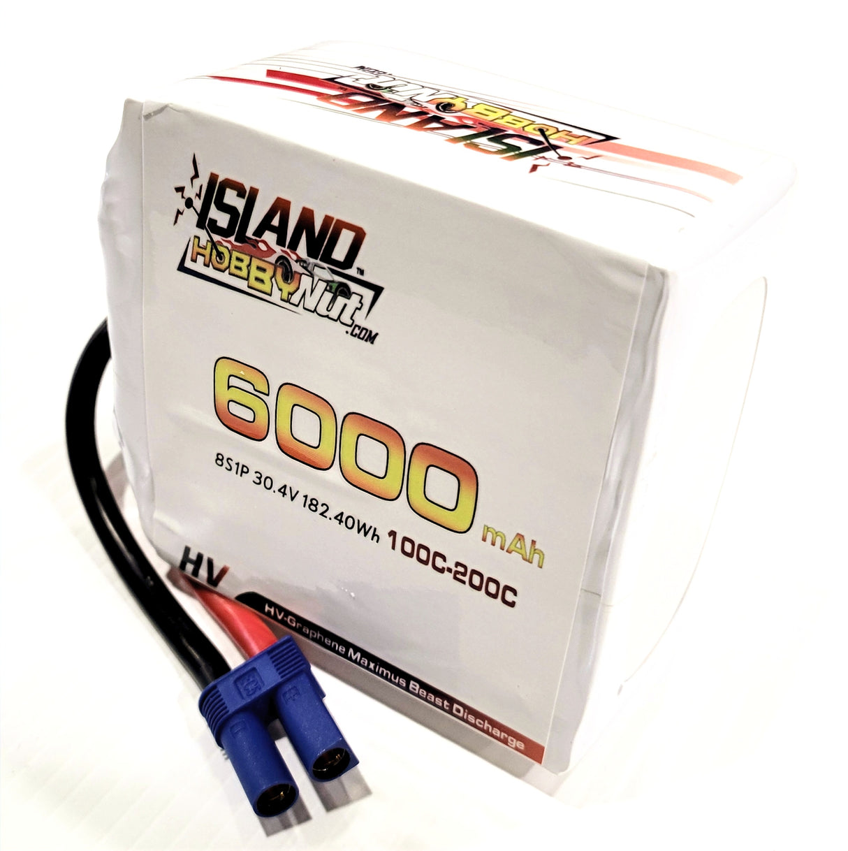 IslandHobbyNut 8s SHORTY 6000 mah 30.4v 8s 100 - 200C BATTERIE LIPO AVEC EC5 ou QS8
