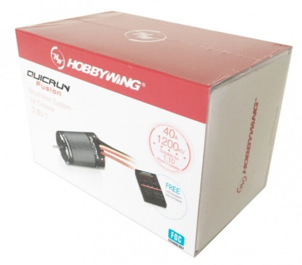 Hobbywing QuicRun Fusion FOC 2 en 1 ESC y sistema de motor (1800 Kv) 30120401