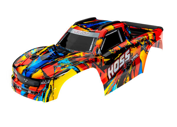 Traxxas 9011R Hoss Body 4X4 VXL, Solar Flare