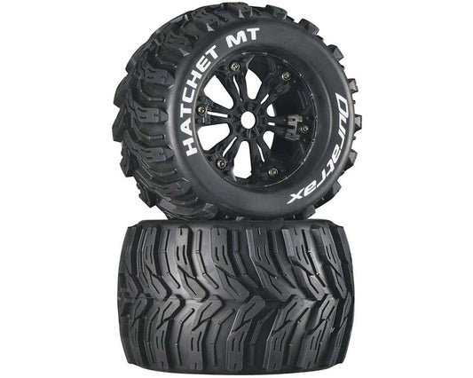 DuraTrax DTXC3586 Hatchet MT 3.8" Mounted Tires, Black (2)