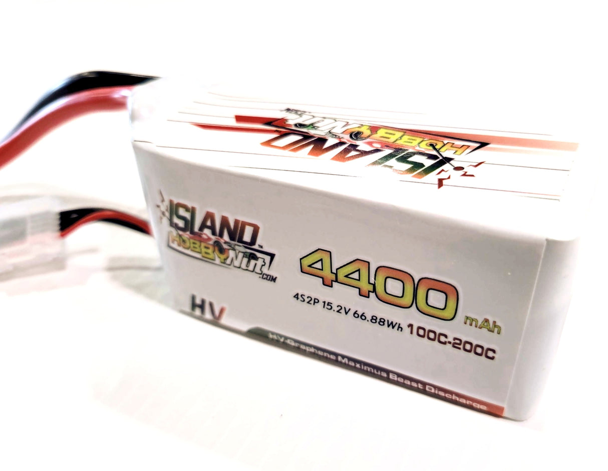 IslandHobbyNut 4s 4400 mah 11.1 v 100 - 200C BATTERIE LIPO