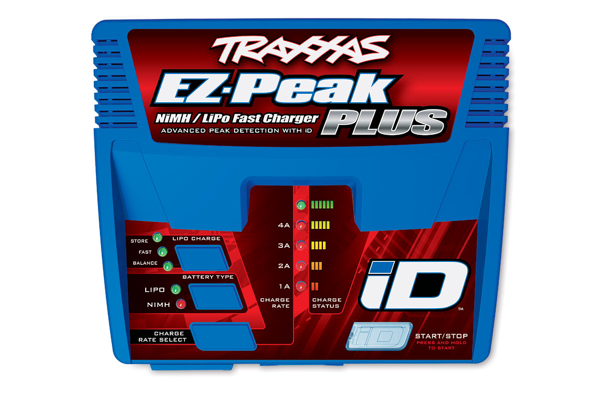 Cargador de batería multiquímico Traxxas 2970 EZ-Peak Plus con identificación automática (3S/4A/40W)