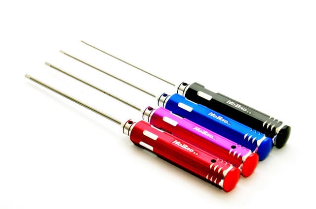 HOBAO 4pcs Hex Wrech Set(120mm Long) – 1.5/2.0/2.5/3mm