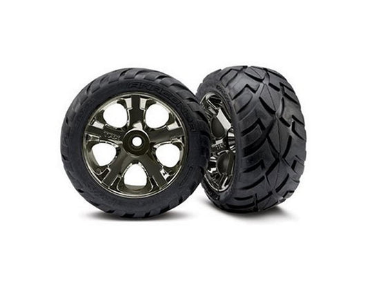 Traxxas 3777A Anaconda Nitro Front Tires (2) (Black Chrome) (Standard)