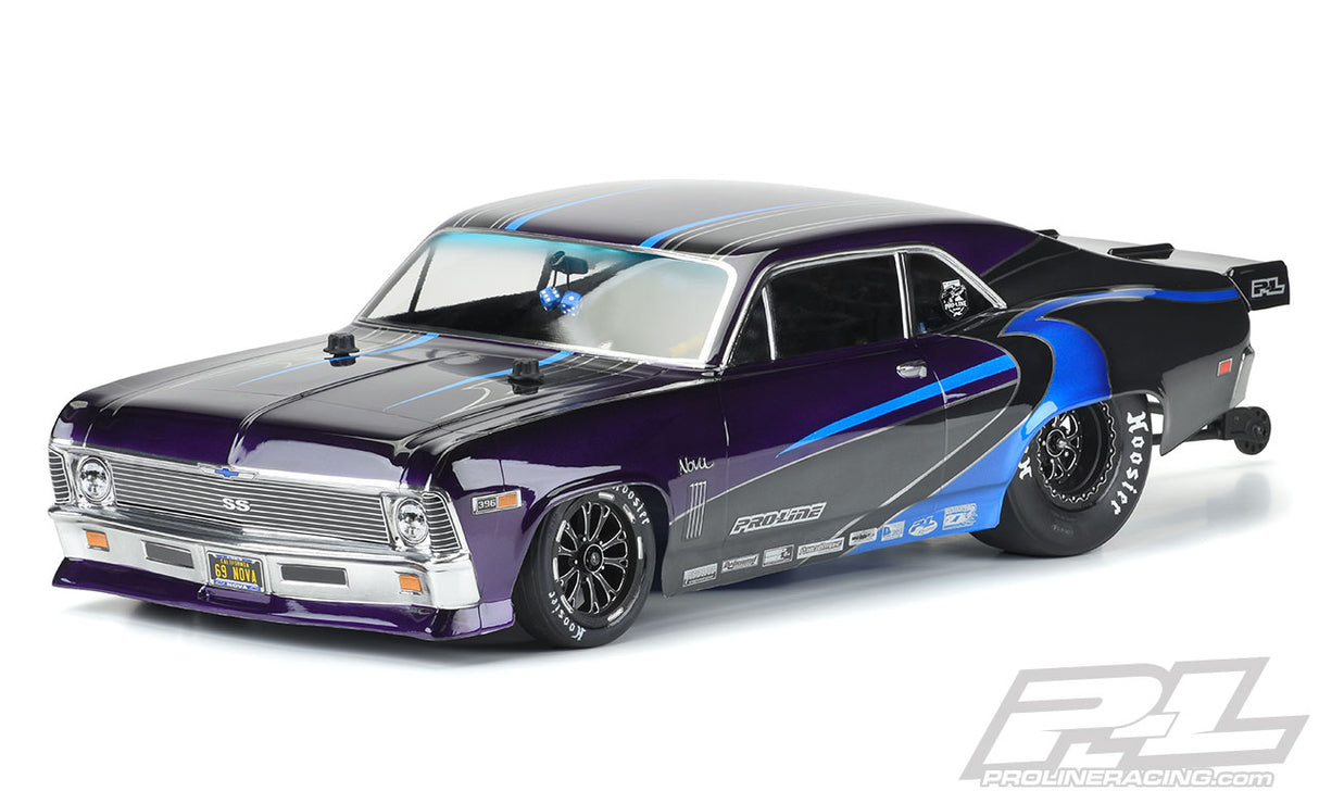 PROLINE 3531-00 Carrosserie transparente, Chevrolet Nova 1969 : 1/10 Slash 2WD, Drag Car