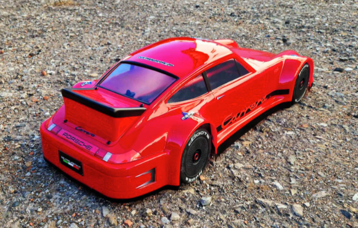 DELTA PLASTIK 8518 PORSCHE CARRERA RS BODY FITS ARRMA 1/7 & HOBAO 1/7 CARS