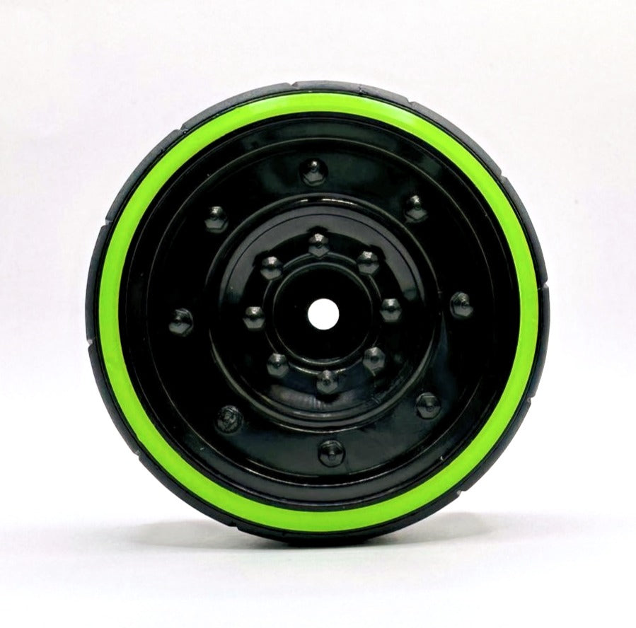 IRonManRc 1/10 DRIFT WHEELS W/ HARD TIRES * GMONGOOSES * 4 PACK