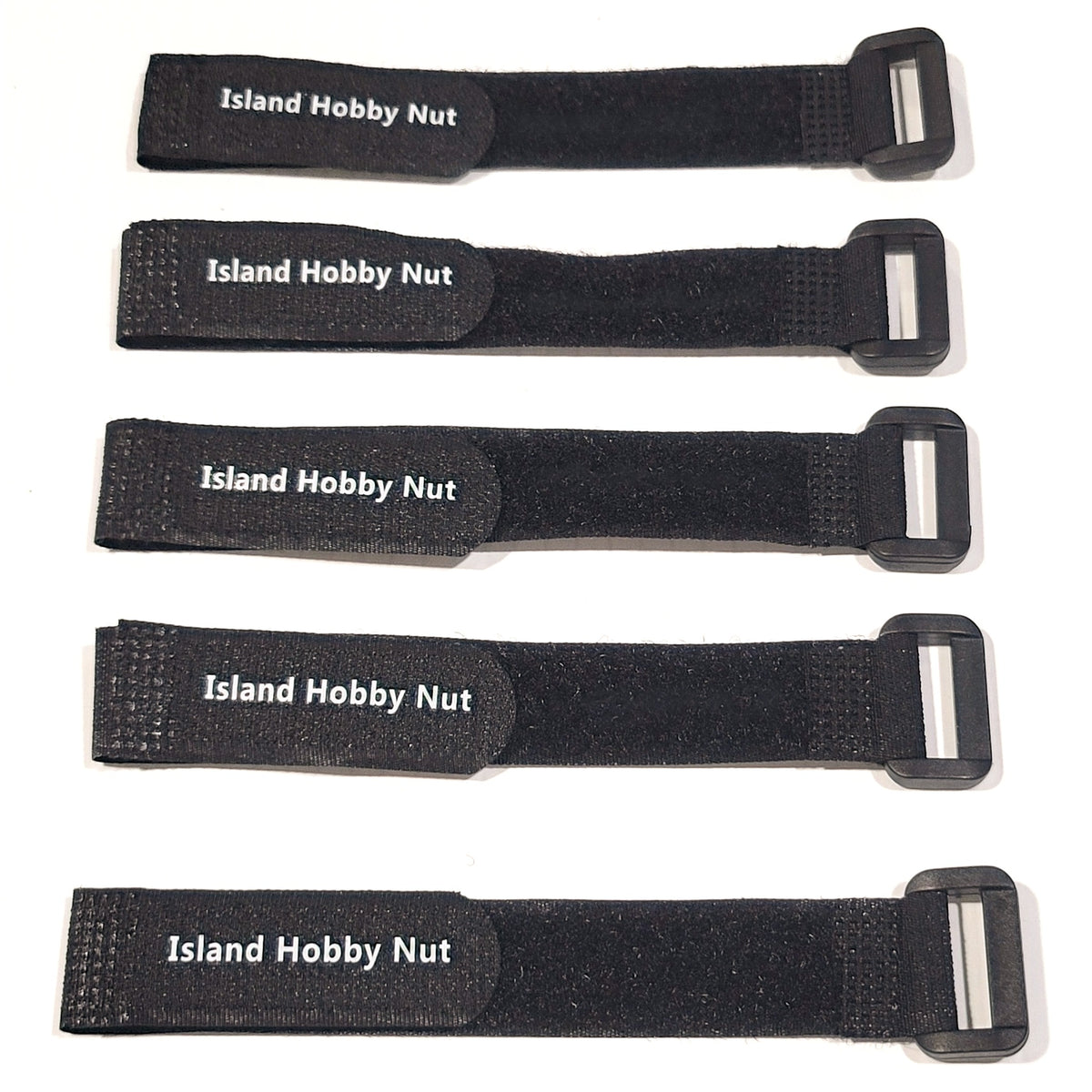 6-Pack 20mm X 300mm RC Battery Straps (Blue/Black) - For 1/10, 1/8, 1/5 Scale Cars