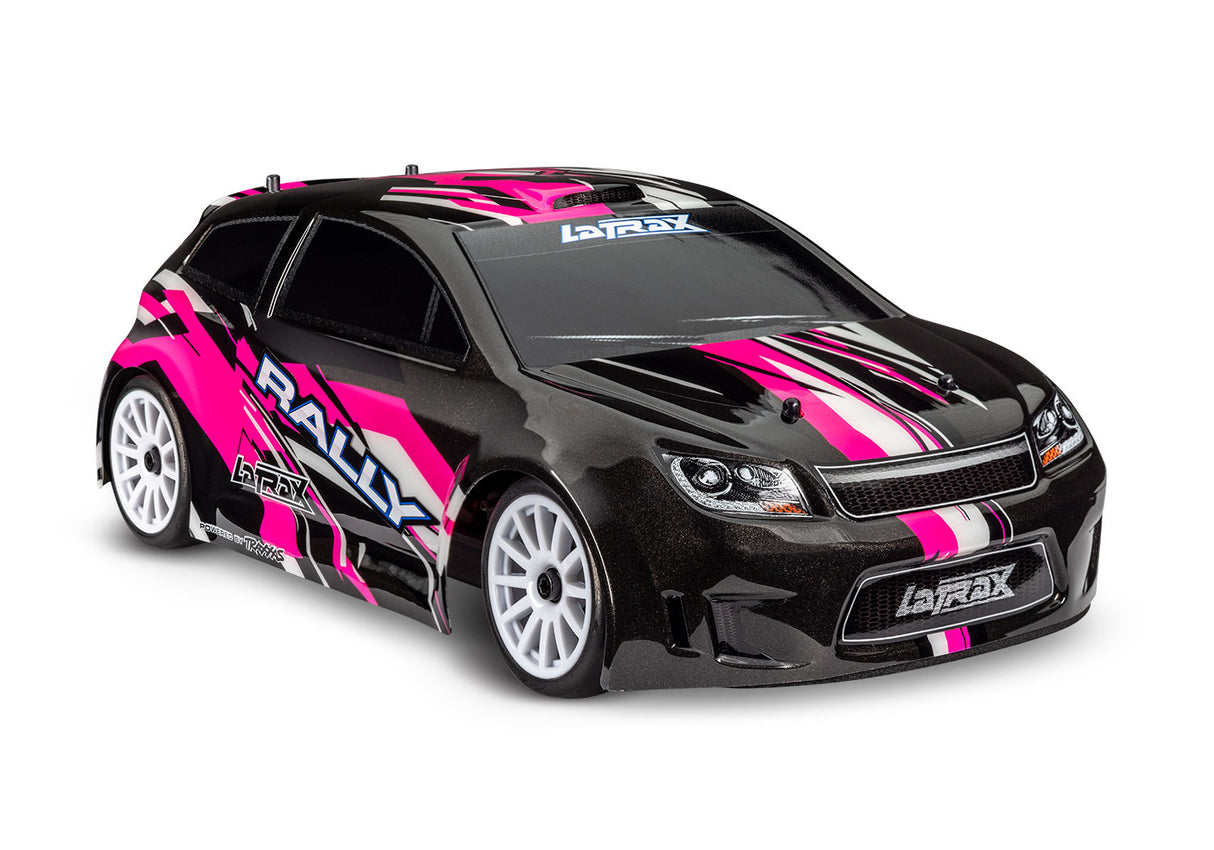 TRAXXAS 75054-5 BLK 1/18 LATRAX RALLY PINK & BLACK