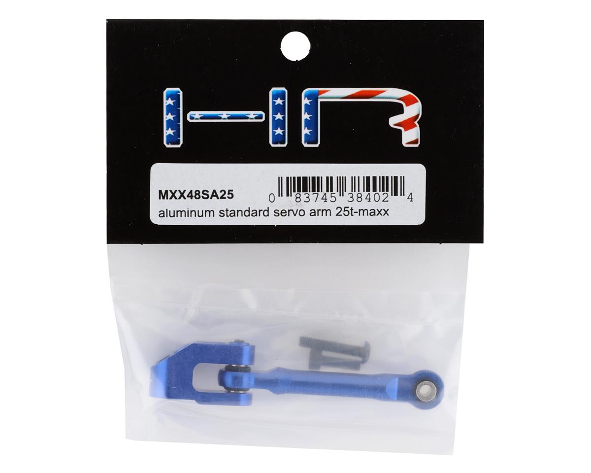 HOT RACING MXX48SA25 Traxxas Maxx Enlace de dirección fijo de aluminio con brazo servo 25T