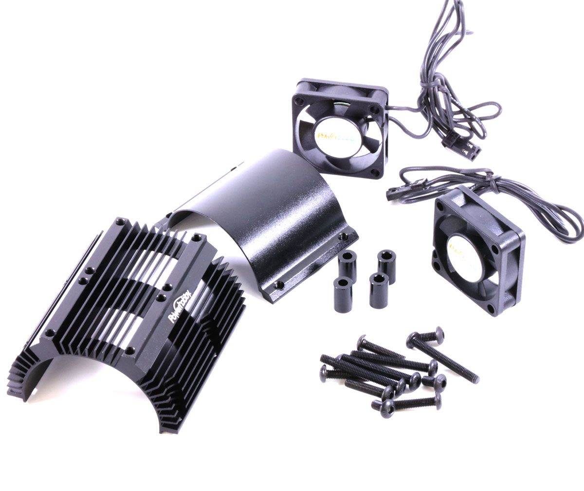 Powerhobby PH1289 Disipador de calor con ventiladores de refrigeración Twin Turbo de alta velocidad 1/8 motores