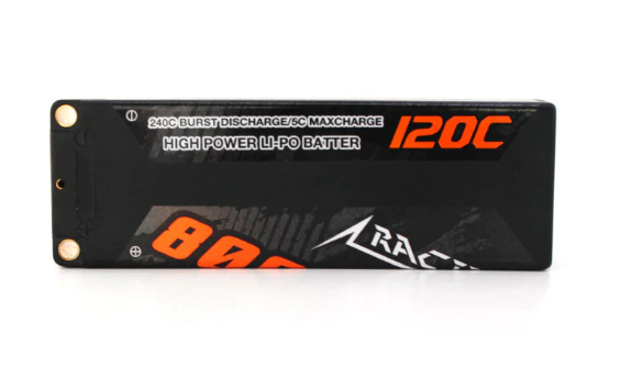 CNHL Racing Series 8000mAh 7.4V 2S 120C Estuche rígido para batería Lipo con conector Dean