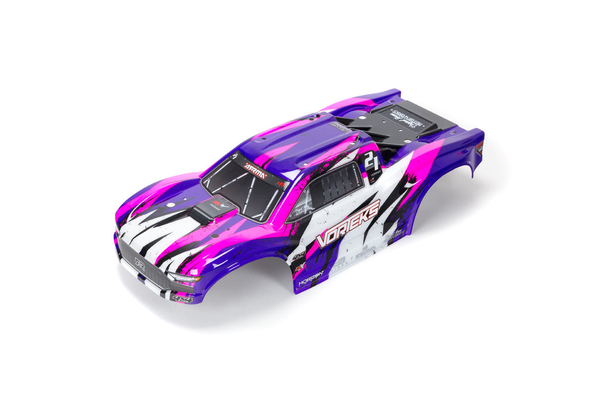 ARRMA VORTEKS 4X4 BLX Painted Decal Trimmed Body(Purple)