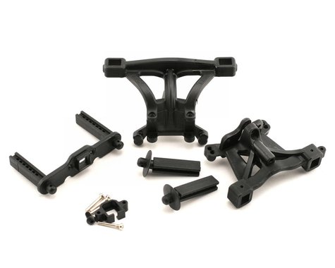 Traxxas 5314 Revo Body Mounts avant et arrière avec poteaux de montage de carrosserie, avant et arrière