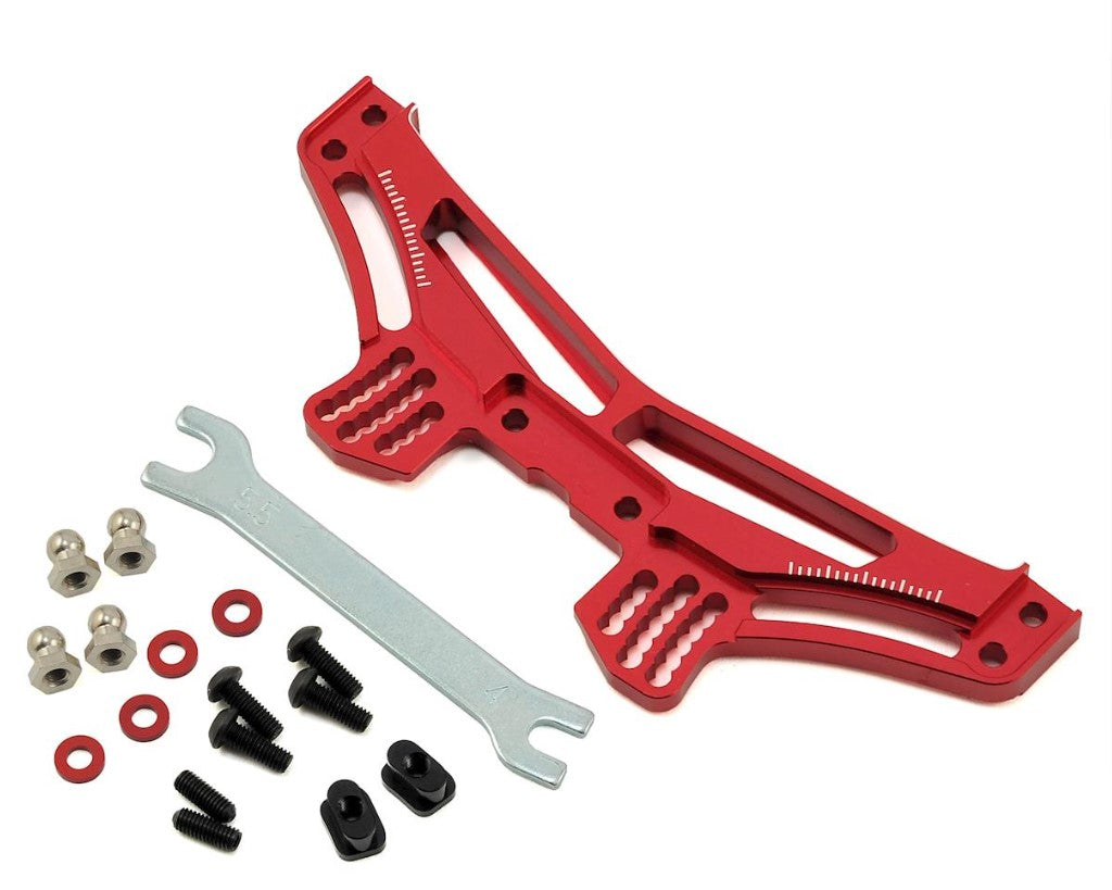 MST 210578R RMX 2.0 Support d'amortisseur arrière en aluminium (rouge)