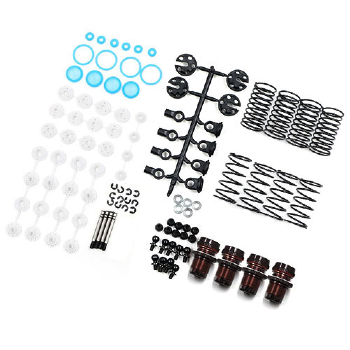 YEAH RACING 2050BK QUTUS CHALLENGER 50MM DAMPER SET FOR 1/10 RC