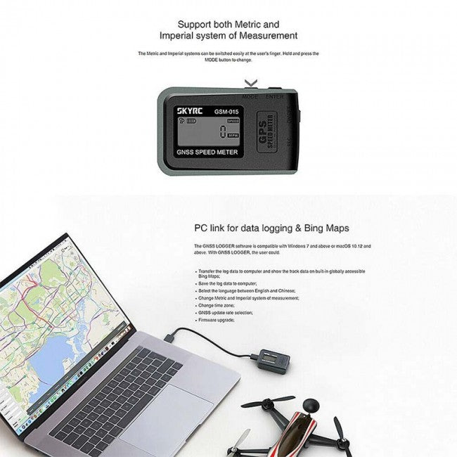 SkyRC GPS Velocímetro / Altímetro GSM-015