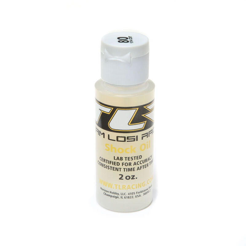 Team Losi TLR74016 Aceite de silicona para amortiguadores de carreras (2 oz) (80 wt)