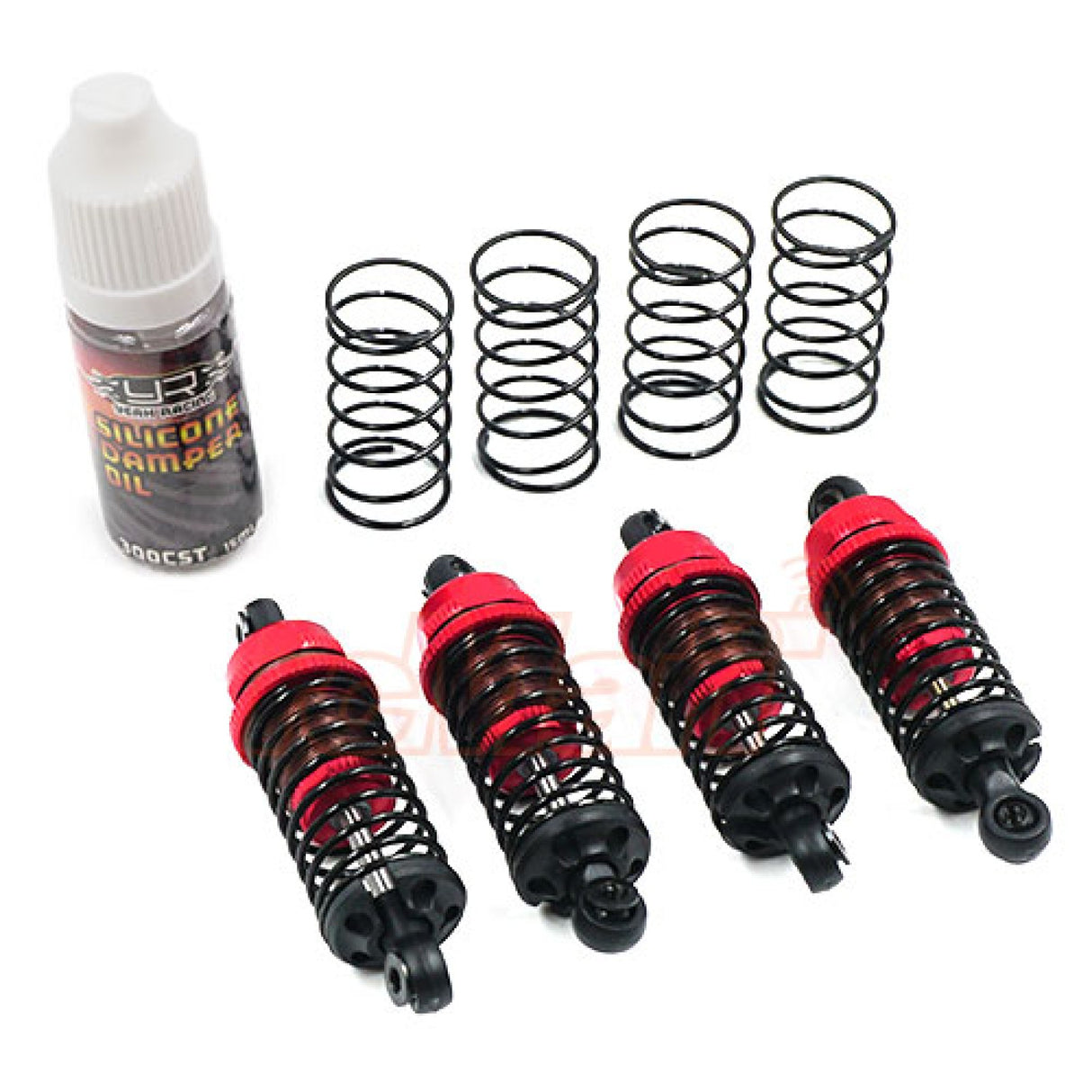 Yeah Racing 1055RD QUTUS Slider 55 mm Amortisseur pour voiture 1/10 RC Drift Rouge