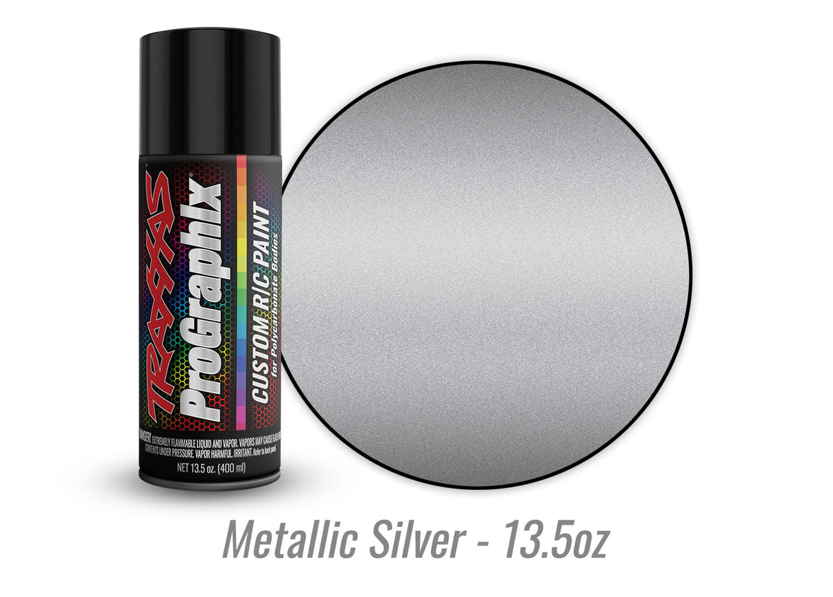 PINTURA PARA CUERPO TRAXXAS 5073X, SLVR METÁLICO 13.5OZ