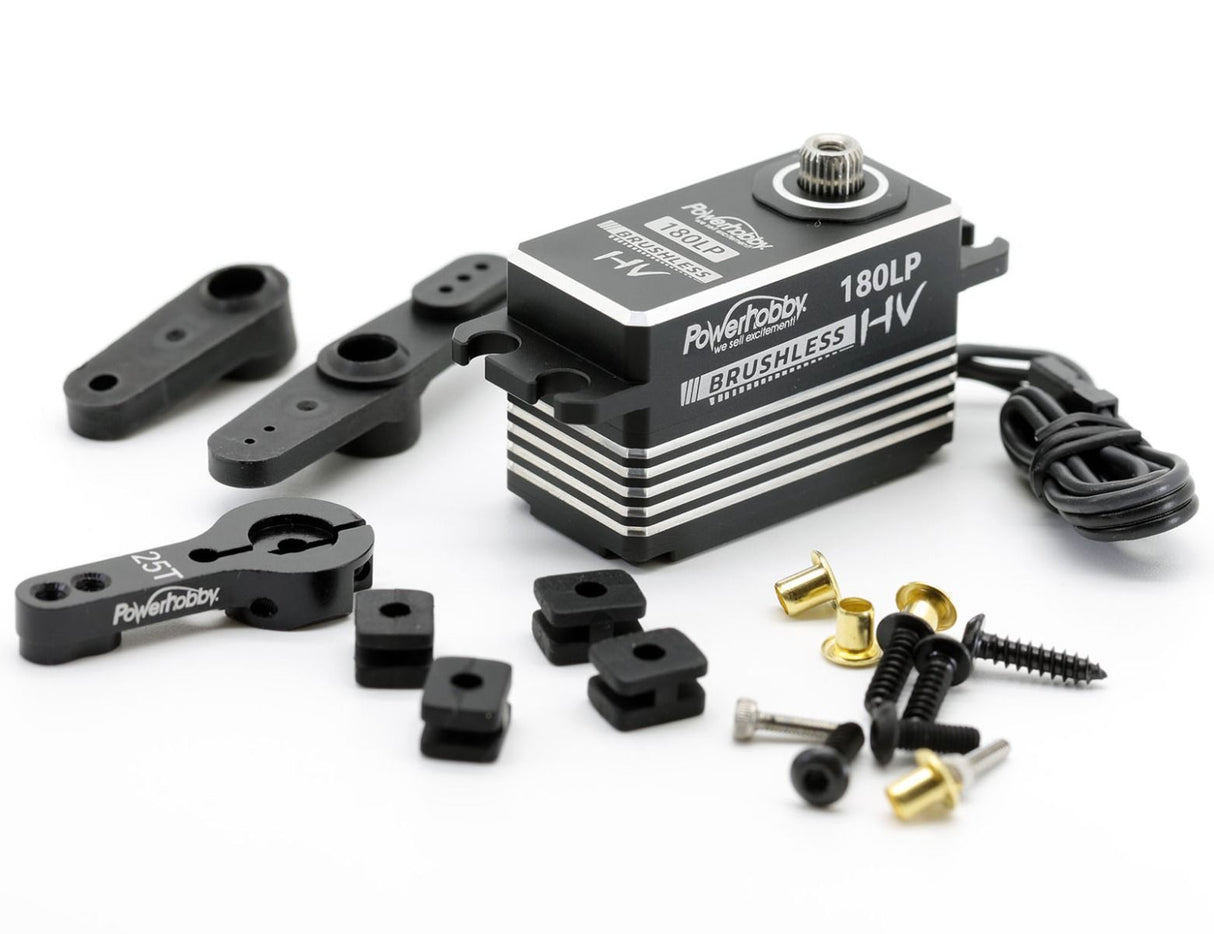 Powerhobby 180LP Servo SKI digital de alto voltaje sin escobillas de alta velocidad y perfil bajo